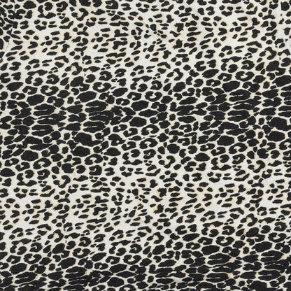 M&Co Girls Black Animal Print Cotton Pullover T-Shirt Size 13 Years Crew Neck Pullover