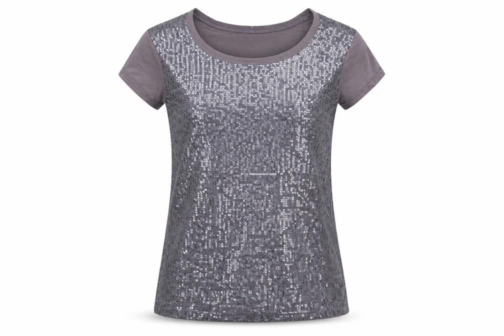 Womens UK Size M Great Plains Grey Basic T-Shirt