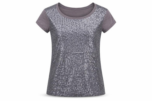 Womens UK Size M Great Plains Grey Basic T-Shirt