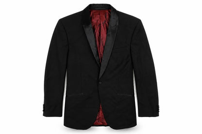Mens UK Size 40 1860 Menswear Regular Black Suit Tuxedo