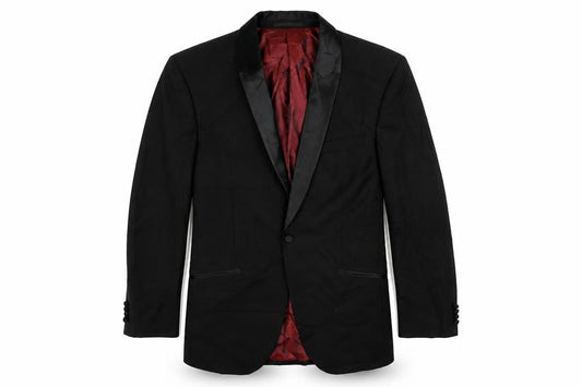 Mens UK Size 40 1860 Menswear Regular Black Suit Tuxedo