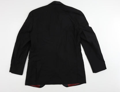 Mens UK Size 40 1860 Menswear Regular Black Suit Tuxedo