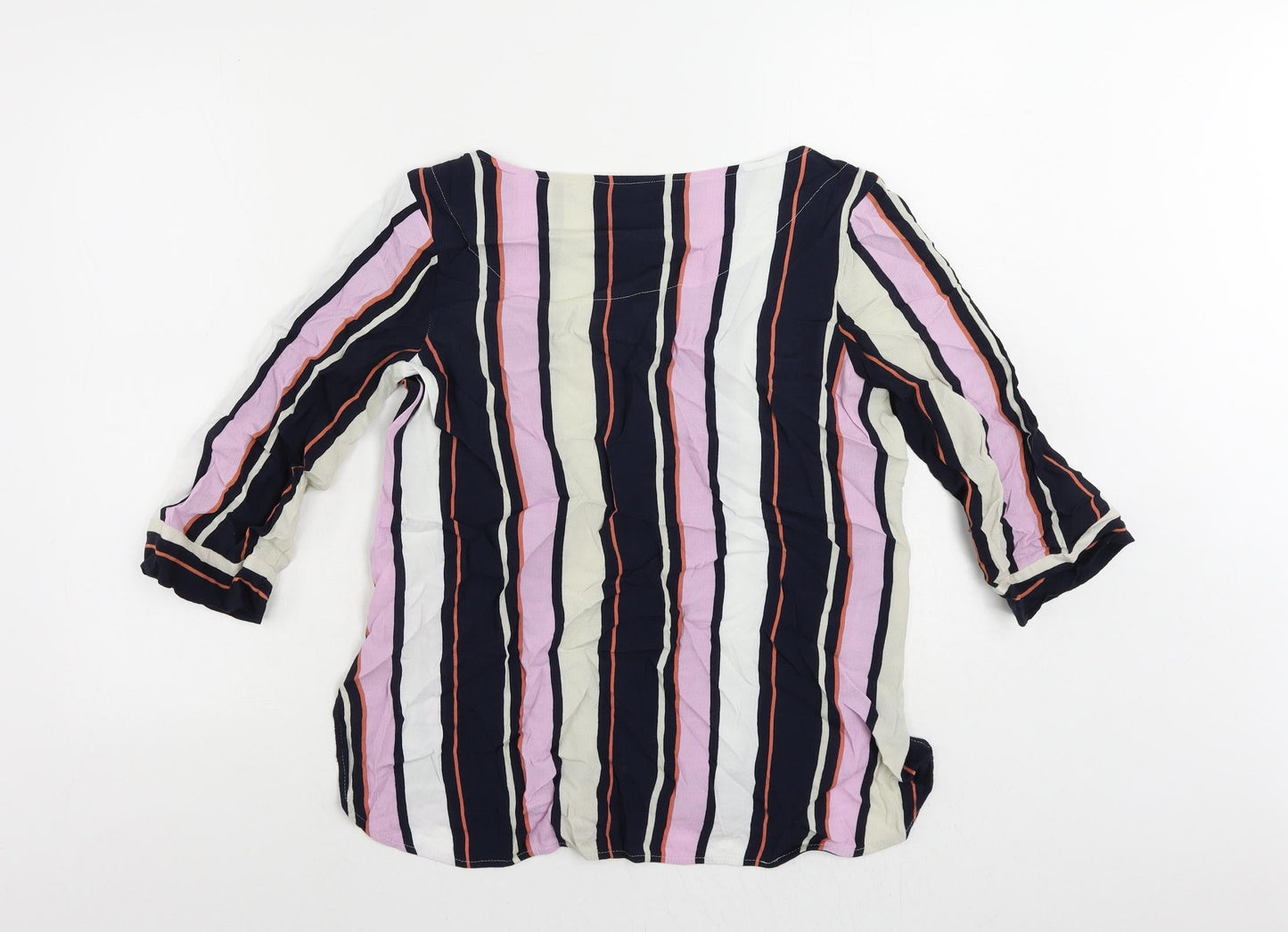 Womens UK Size 12 NEXT Multicoloured Basic Blouse