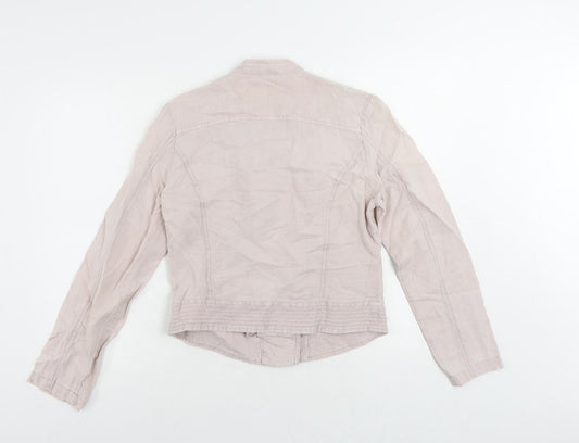 Indigo Womens Pink Jacket Size 10 Zip - Lightweight