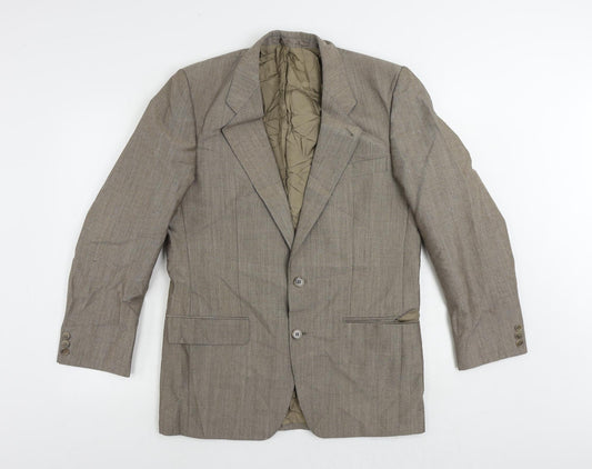 Mens UK Size 40 MODENA Regular Beige Suit Jacket