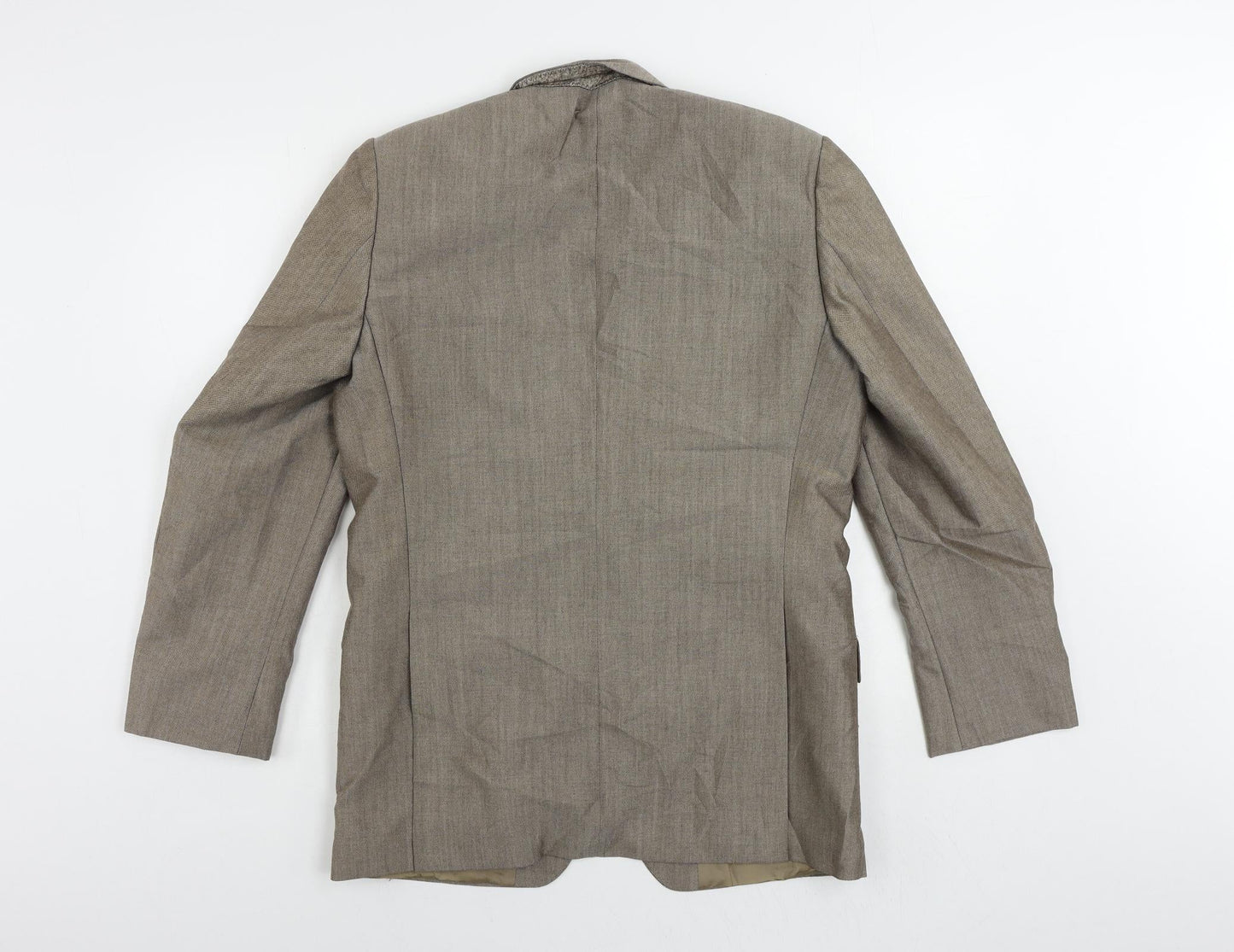 Mens UK Size 40 MODENA Regular Beige Suit Jacket