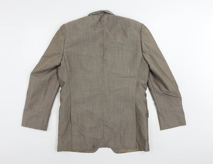 Mens UK Size 40 MODENA Regular Beige Suit Jacket