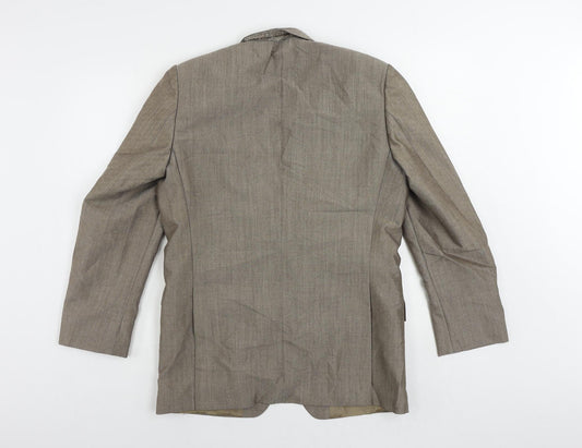 Mens UK Size 40 MODENA Regular Beige Suit Jacket