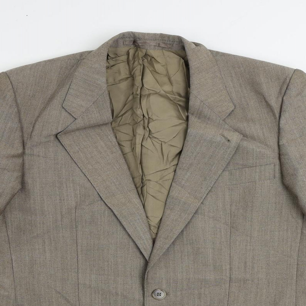 Mens UK Size 40 MODENA Regular Beige Suit Jacket