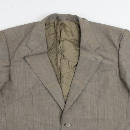 Mens UK Size 40 MODENA Regular Beige Suit Jacket