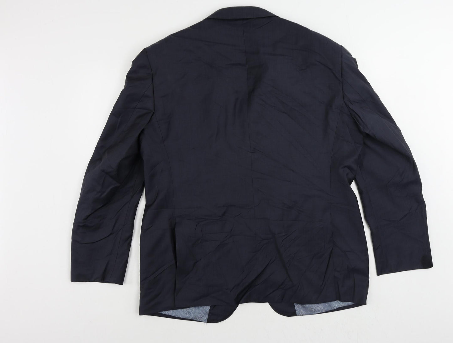 Autograph Mens Blue Polyamide Jacket Suit Jacket Size 44 Regular