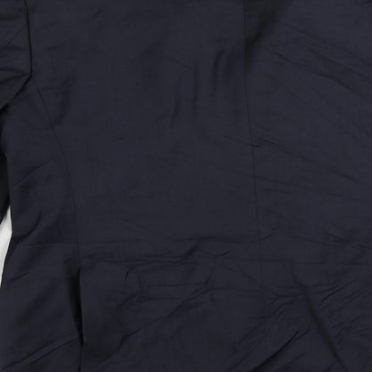Autograph Mens Blue Polyamide Jacket Suit Jacket Size 44 Regular