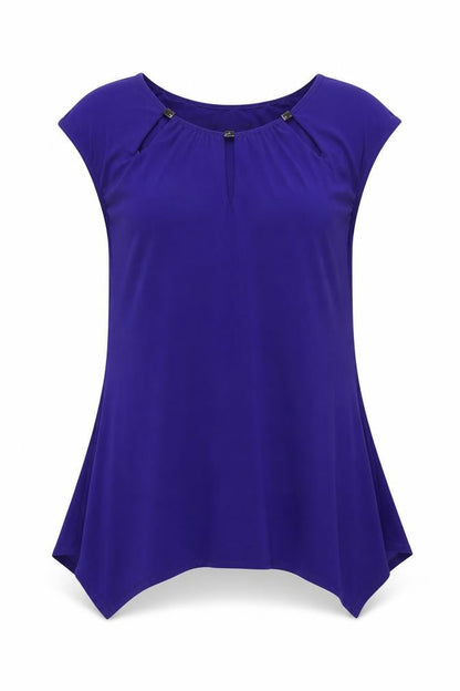 Womens UK Size 12 Julien Macdonald Purple Basic Blouse