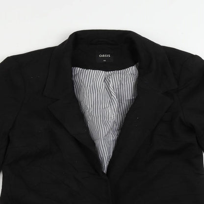 Womens UK Size XS Oasis Black Jacket