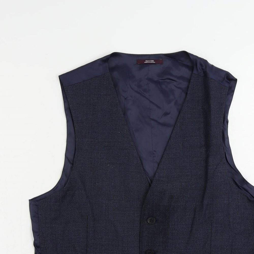 Mens UK Size 36 Marks and Spencer Regular Blue Suit Jacket