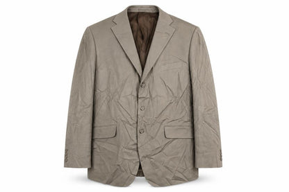 Mens UK Size 46 Greenwoods Regular Beige Suit Jacket