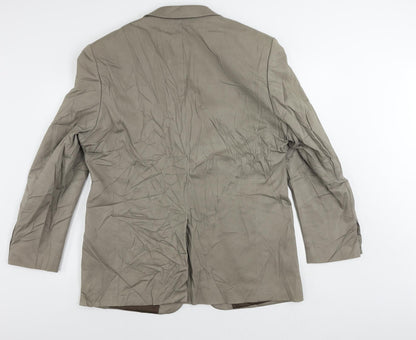 Mens UK Size 46 Greenwoods Regular Beige Suit Jacket