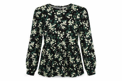 Womens UK Size 8 New Look Black Basic Blouse
