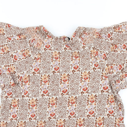 Womens UK Size 6 NEXT Multicoloured Basic T-Shirt