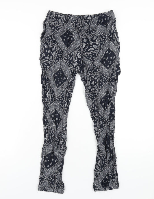 Womens UK Size S Uniqlo Regular Fit  Blue Trousers