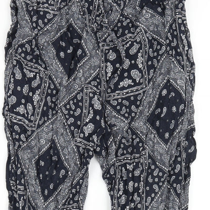 Womens UK Size S Uniqlo Regular Fit  Blue Trousers