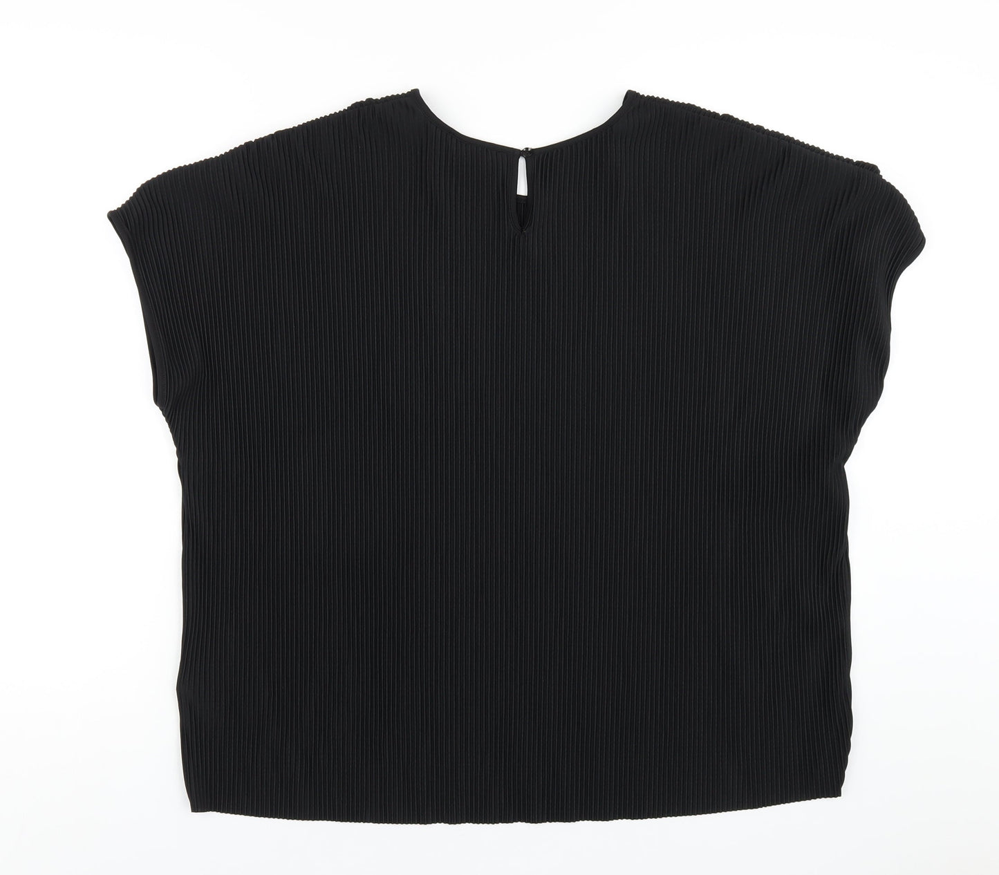 Womens UK Size 12 Marks and Spencer Black Basic T-Shirt