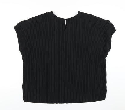 Womens UK Size 12 Marks and Spencer Black Basic T-Shirt