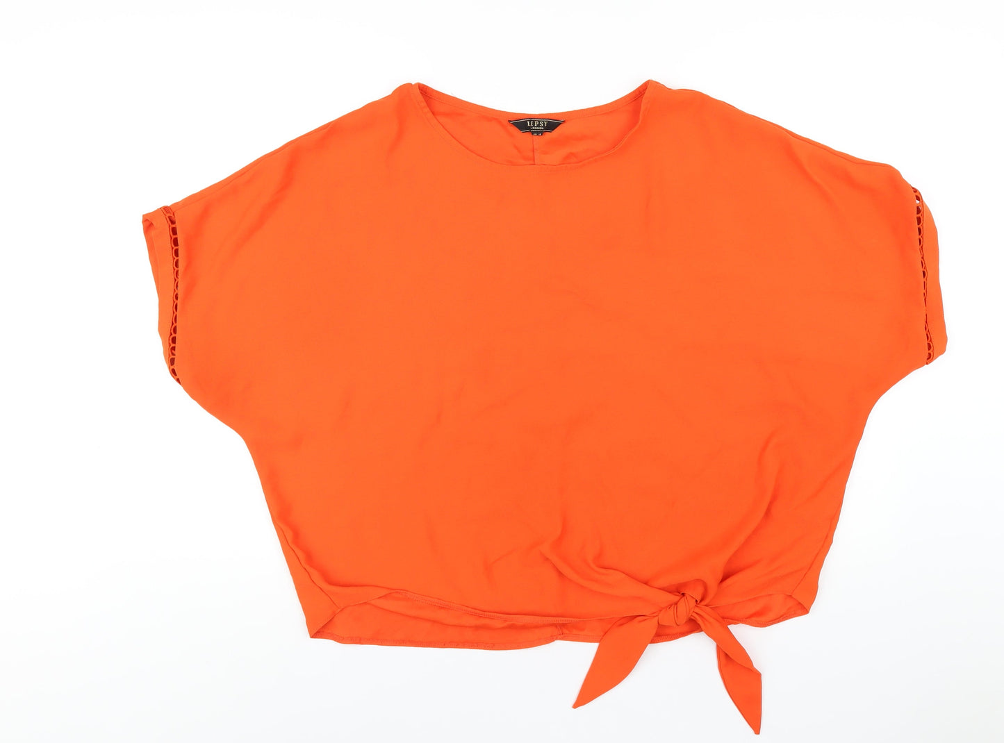 Womens UK Size 18 Lipsy Orange Basic T-Shirt
