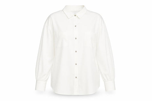Womens UK Size 16 Debenhams Ivory Basic Button-Up