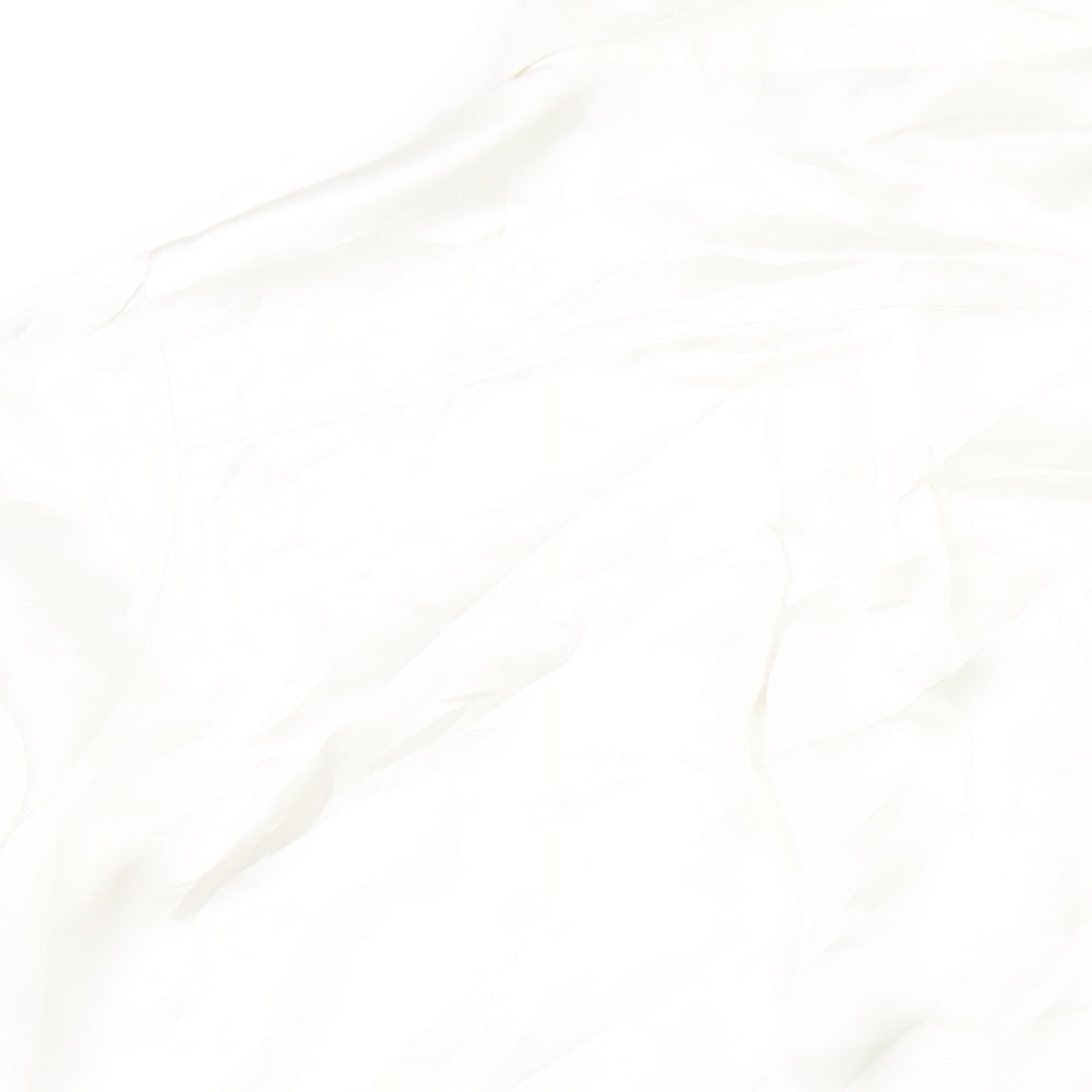 Womens UK Size 16 Debenhams Ivory Basic Button-Up