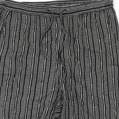 Womens UK Size 12 Maine Regular Fit Cropped Black Trousers