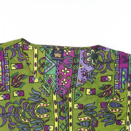 Womens UK Size 16 Principles Multicoloured Basic Button-Up