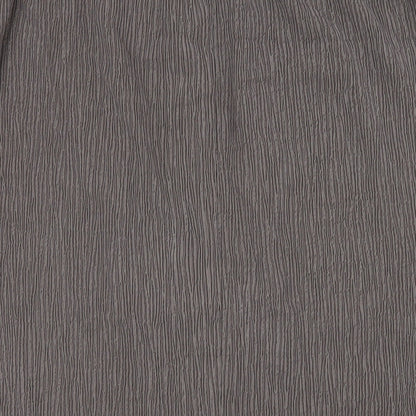 Marks and Spencer Womens Brown Polyester A-Line Skirt Size 12 Zip