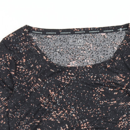Womens UK Size 8 GOODMOVE Multicoloured Basic T-Shirt