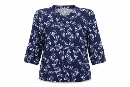 Womens UK Size M Fransa Blue Basic Button-Up
