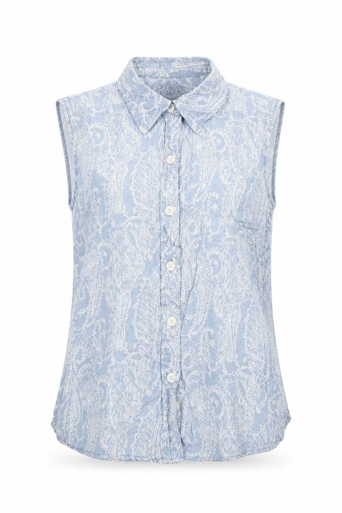 Womens UK Size M Gap Blue Basic Button-Up