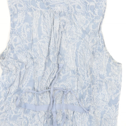 Womens UK Size M Gap Blue Basic Button-Up