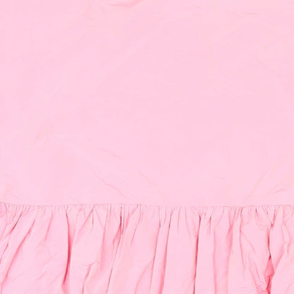 H&M Womens Pink Polyester Trapeze & Swing Size 10 Round Neck Pullover