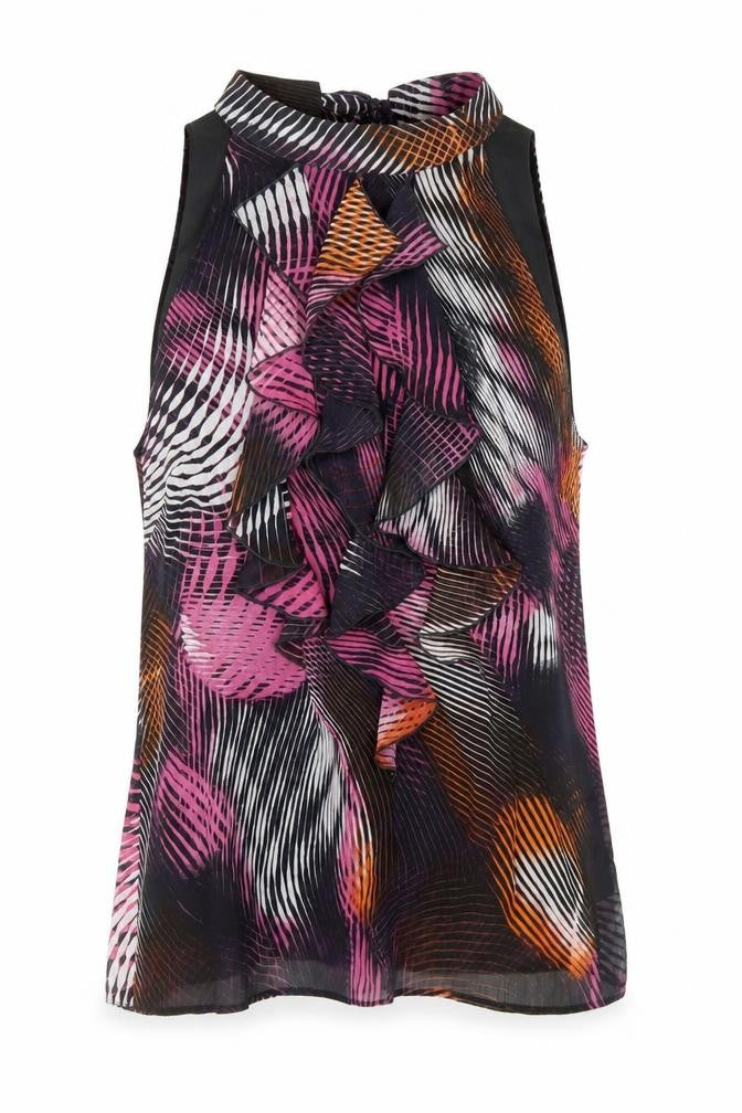 Womens UK Size L Paraphrase Multicoloured Basic Blouse