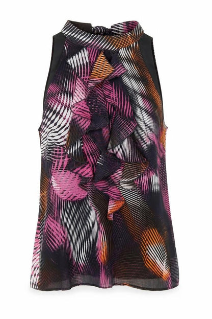 Womens UK Size L Paraphrase Multicoloured Basic Blouse