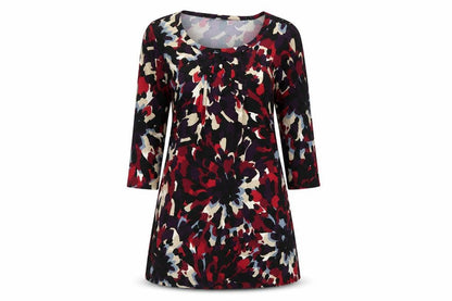 Marks and Spencer Womens Multicoloured Geometric Polyester A-Line Size 12 Scoop Neck Pullover