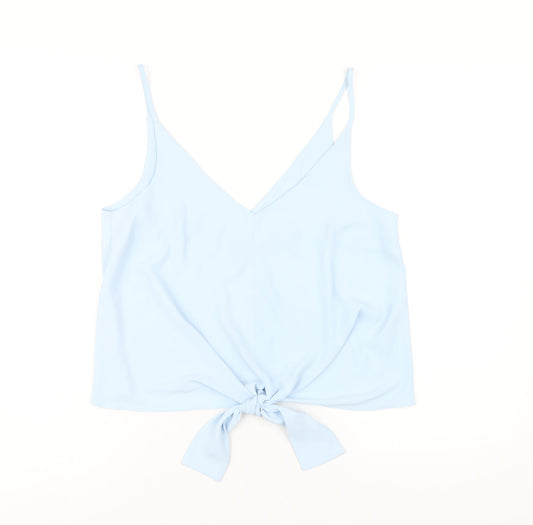 Womens UK Size 10 ASOS Blue Camisole T-Shirt