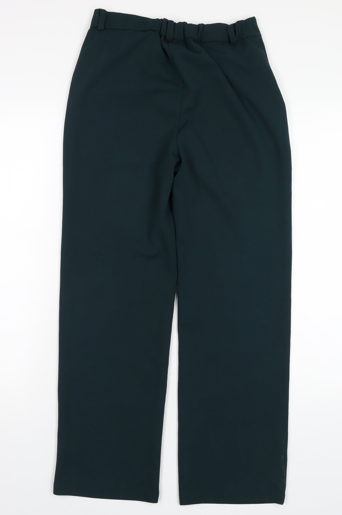 Dressberry Womens Green Polyester Trousers Size 28 in L28 in Regular Zip