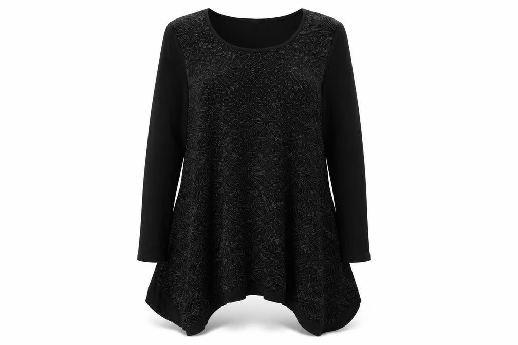 Womens UK Size 12 Stella Black Basic T-Shirt