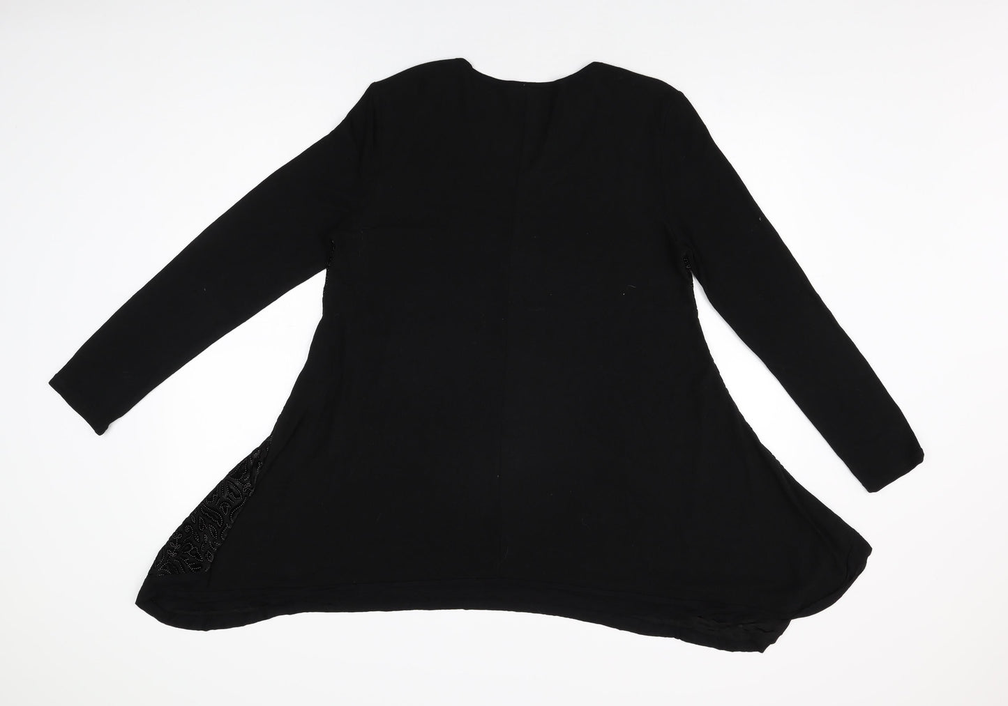 Womens UK Size 12 Stella Black Basic T-Shirt