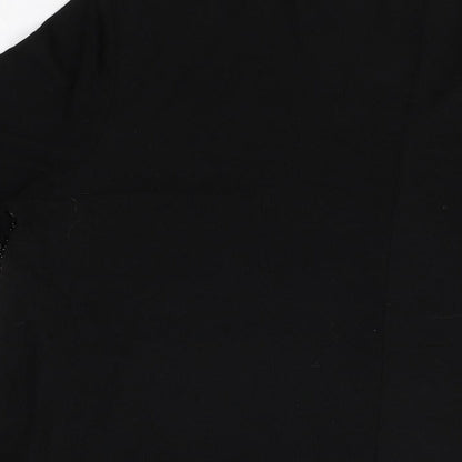 Womens UK Size 12 Stella Black Basic T-Shirt