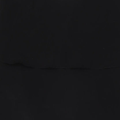 River Island Womens Black Polyester Shift Size 10 V-Neck Pullover