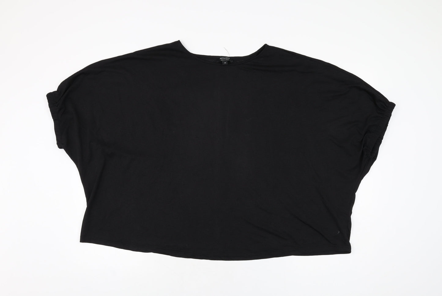 Womens UK Size 24 JD Williams Black Basic T-Shirt