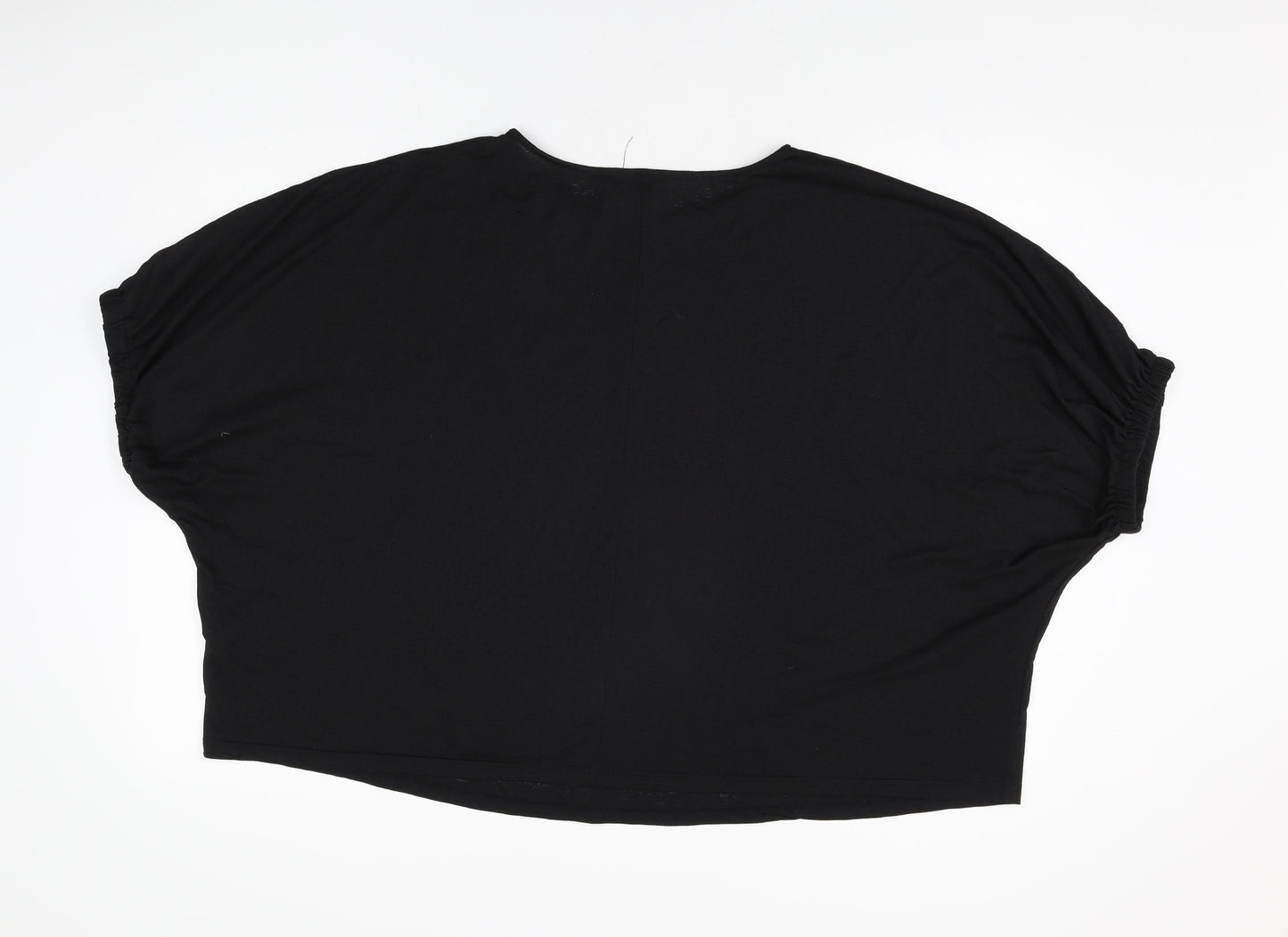 Womens UK Size 24 JD Williams Black Basic T-Shirt