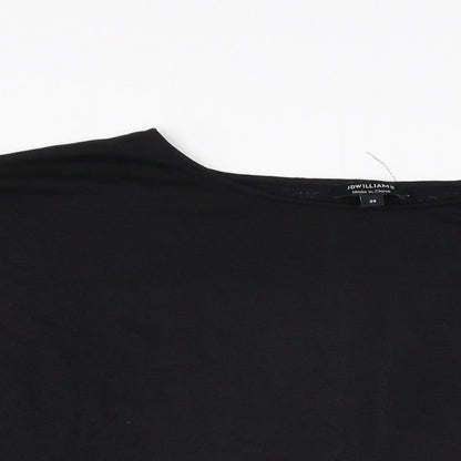 Womens UK Size 24 JD Williams Black Basic T-Shirt